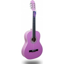 Misda Store 3600 Pk Pembe 3/4 Junior Boy Klasik Gitar 11-13 Yaş Için