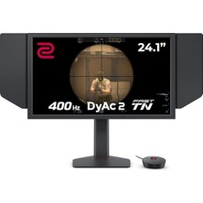 Misda Store Zowıe XL2566X+, 24.1" Inç Fast Tn, Full Hd (1920 x 1080), 400Hz, Motion Clarity Dyac™2, Shield, S Switch, Black Equalizer, Color Vibrance, Low Blue Light, Flicker-Free, E-Spor Oyuncu Monitörü