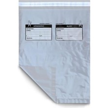 Misda Store Gri Kargo Poşeti 30X37+5 cm - 100 Adet