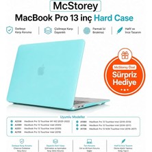 Misda Store MacBook Pro 13 Mat Kılıf A1706 A1708 A1989 A2159 Uyumlu Tpu Sert Kılıf Ince Hafif Buzlu Koruyucu Kapak Laptop Kılıfı 2016-2019 Turkuaz