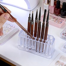 Aba Nails 26 Gözlü Şeffaf Akrilik Nail Art Fırça Organizer BRHOL002