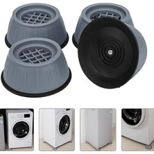 Misda Store Omlıfe 4’lü Kauçuk Titreşim Önleyici Makine Ayağı Pedi, Çamaşır Makinesi Kaydırmaz Sabitleyici Stoper, Gürültü Azaltıcı Beyaz Eşya Altlık Takozu, Kurutucu Buzdolabı Mobilya Zemin Koruyucu