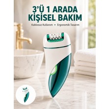 ENCO Mey Ithalat® Çok Fonksiyonlu Epilatör 600MAH 90 Dakika Kullanım LED Metal Başlık Su Geçirmez