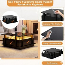 Hernest Modern Kare Çekmeceli Orta Sehpa