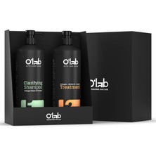 Misda Store Nutri-Care Profesyonel Keratin Bakım Seti 1000 ml x 2 - Tam Profesyonel Salon Kiti | Arındırıcı Şampuan & Keratin Kompleksi | Dev Boy Brezilya Fönü Sistemi
