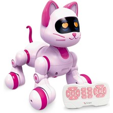 Misda Store Kumandalı Robot Kedi, Programlanabilir Rc Akıllı Kedi, Dokunmatik Algılama, LED Gözler, Dans ve Müzik Yürüyen Evcil Hayvanlar Stem Oyuncakları Çocuklar Kızlar Erkekler Için Hediyeler
