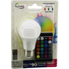 Azrlya Uzaktan Kumandalı LED Ampul - Rgb Renkli - E27 Duy
