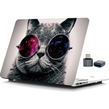 Misda Store MacBook Air 13 Inç Kılıf A2337 M1 A2179 A1932 Uyumlu Mat Sert Kapak Uv Baskılı Kedi Desenli Koruyucu Hard Case Çizilme Önleyici Laptop Kılıfı Çok Renkli