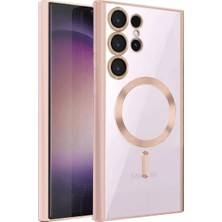 Svoria Store Mey Ithalat®  Samsung Galaxy S24 Ultra Kılıf Kross Magneticsafe Kapak - Rose