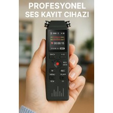 L'edoren 32 GB LED Ekranlı Profesyonel Ses Kayıt Cihazı Gürültü Önleme Teknolojisi ile Kompakt