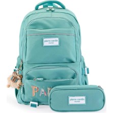 EstoreBox Unisex Okul Çanta Seti PCSET07PC34402-YEŞIL,YEŞIL Tek Ebat