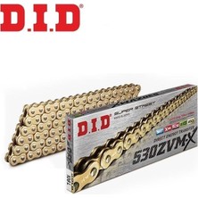 D.I.D Dıd DID-530ZVM-X (GOLD)-114 Dıd 530ZVM-X-114 Link Gold Zincir (X-Ring) - Suzukı Gsx-R 1000 cc (2009-2016)