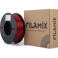 Filamix Pla Sparkle Kırmızı Filament 1.75MM 1kg Simli Parlak Yüzey