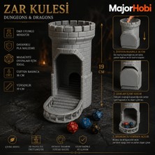 Major Hobi D&d Zar Kulesi – Katlanabilir Dice Tower Masaüstü Rpg Zar Atma Kulesi 19 cm