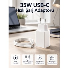 İlk El Grup 35W Usb-C Hızlı Şarj Adaptörü Type-C To C Kablo Seti