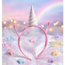 Ada Goods Çocuk Unicorn Saç Tacı - Pembe Unicorn Kostüm Tacı, Köstüm ve Doğum Günü Aksesuarı