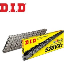 D.I.D Dıd DID-520VX3 (ÇELIK)-118 Dıd 520VX3-118 Link Çelik Zincir (X-Ring) - Gas Gas Ec 515 cc (2009)