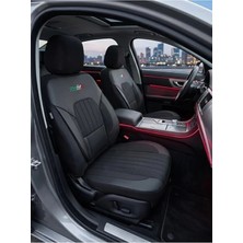 Kurra Store Peugeot 406 Coupe (8) 3.0 V6 24V (190 Hp) 1998 Italya Serisi Uyumlu Kumaş Oto Koltuk Kılıfı Siyah