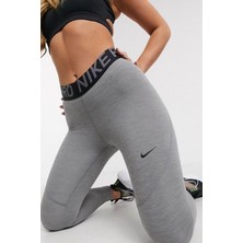 Nike Pro Tigh Fit Full Length Leggings Toparlayıcı Tam Boy Gri Tayt
