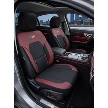 Kurra Store Chevrolet Agile 1.4 Econo.flex (97 Hp) Easytronic 2015 Italya Serisi Uyumlu Kumaş Oto Koltuk Kılıfı Bordo
