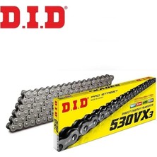 D.I.D DID 530VX3 X-Ring 112 Bakla Çelik Motosiklet Zinciri - Suzukı Gsx-R 1000 cc (2007-2008)