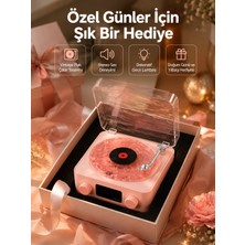 İlk El Grup Retro Bluetooth Hoparlör – Yumuşak Gece Lambası ve Saat Göstergeli Yeni Nesil