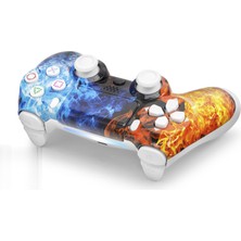 ForWhat Büro Ev Ofis Oyun Konsolu Için Kırmızı Mavi Ps4 Uyumlu Oyun Kolu Gamepad