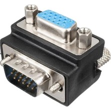 Powermaster VGA Dişi Erkek Çevirici 90° Derece L Tip