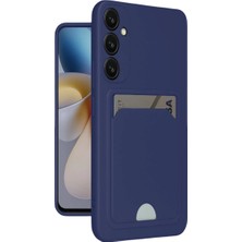 Samsung Galaxy A16 5g Kılıf Kelvin Kartvizitli Silikon - Lacivert