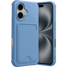 Apple Iphone 17 Kelvin Kartvizitli Silikon - Mavi