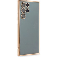 Samsung Galaxy S22 Ultra Kılıf Razer Lensli Silikon - Gold