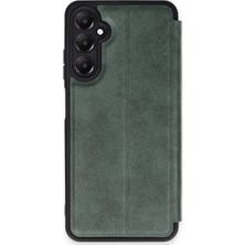 Samsung Galaxy A35 5g Kılıf Flip Cover - Koyu Yeşil