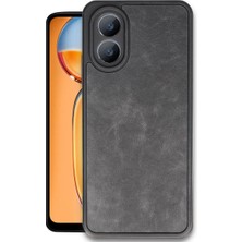 Oppo A38 Kılıf Aras Deri Kapak - Siyah