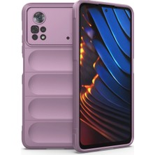 Xiaomi Poco X4 Pro 5g Kılıf Optimum Silikon - Mor