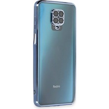Xiaomi Redmi Note 9 Pro Kılıf Razer Lensli Silikon - Açık Mavi