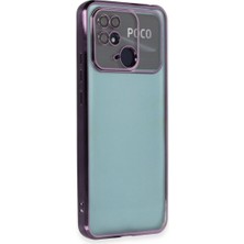 Xiaomi Redmi 10C Kılıf Razer Lensli Silikon - Mor