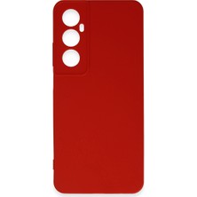 Realme C65 Kılıf First Silikon - Kırmızı