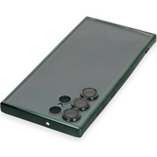 Samsung Galaxy S22 Ultra Kılıf Razer Lensli Silikon - Yeşil