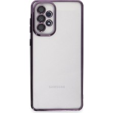 Samsung Galaxy A53 5g Kılıf Razer Lensli Silikon - Mor