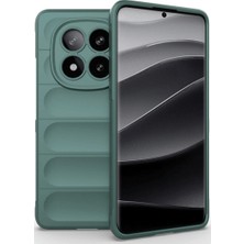 Xiaomi Redmi Note 14 Pro 5g Kılıf Optimum Silikon - Koyu Yeşil