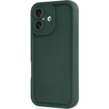 Apple Iphone 16 Kılıf Viera Silikon - Koyu Yeşil