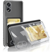 Oppo A38 Kılıf Kart Şeffaf Silikon - Şeffaf