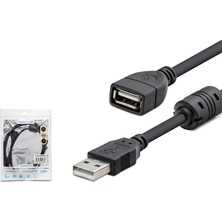 USB Uzatma Kablosu 1.5 M - Si̇yah HDX7533 Midastech