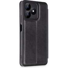 Realme Note 50 4g Kılıf Flip Cover - Siyah