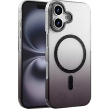 Eseno Select iPhone 16 ile Uyumlu Glossy MagSafe Kapak Siyah