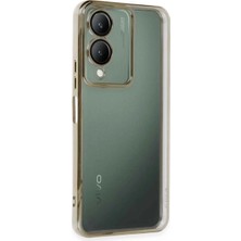 Vivo Y17S Kılıf Razer Lensli Silikon - Gold