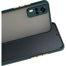 Vivo Y53S Kılıf Montreal Silikon Kapak - Yeşil