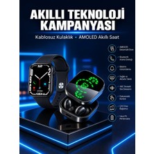 Yeni Nesil Akıllı Saat ve Ucuz Kaliteli Bluetooth Kablosuz Kulaklık Amoled Ekran Midastech