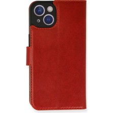 Eseno Select iPhone 14 Uyumlu Kılıf Trend S Plus Kapaklı Kapak - Kırmızı