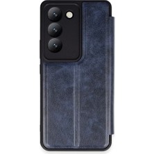 Vivo V30 Lite 4g Kılıf Flip Cover - Lacivert